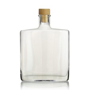 Glazen fles met kurk 350ml gevuld met  handzeep