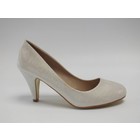 Witte glitter pump