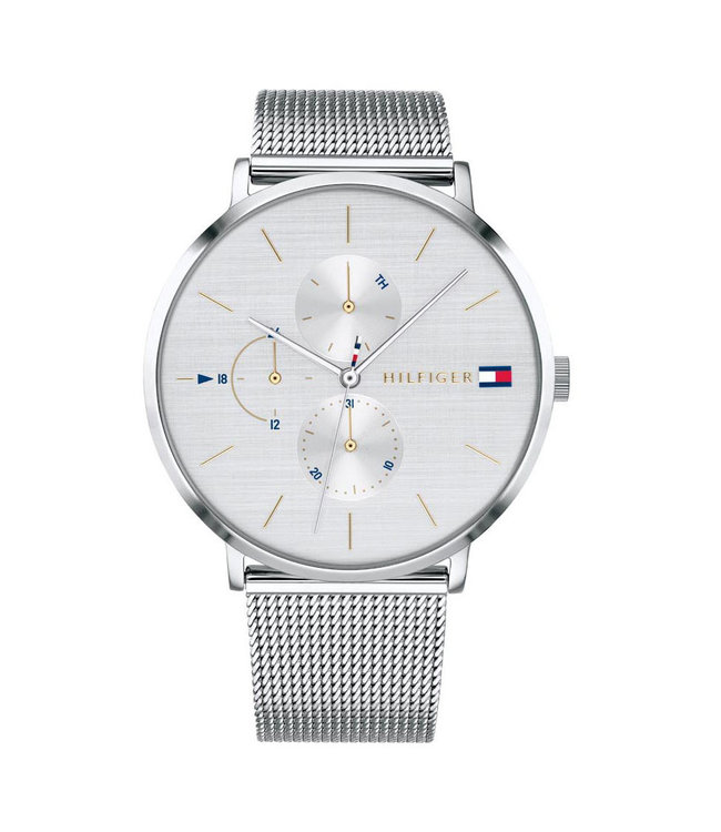 Tommy Hilfiger   Jenna 1781942 Multifunktionsuhr Silber Mesh Damenuhr