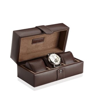 Modalo Uhrenbox Gallante für 3 Uhren Braun