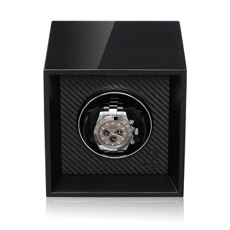 Modalo Uhrenbeweger Impress MV4 für 1 Uhr Carbon Schwarz