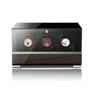 Modalo CLASICO PREMIUM Uhrenbeweger 3 Uhren makassar-schwarz
