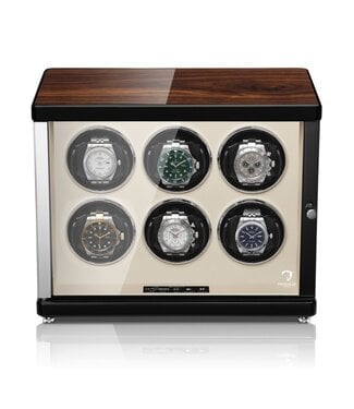 Modalo AMBIENTE Uhrenbeweger 6 Uhren  WALNUSS BEIGE