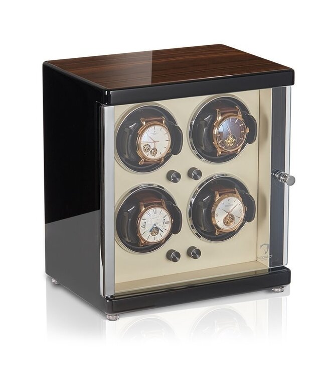 Modalo AMBIENTE Uhrenbeweger 4 Uhren WALNUSS BEIGE