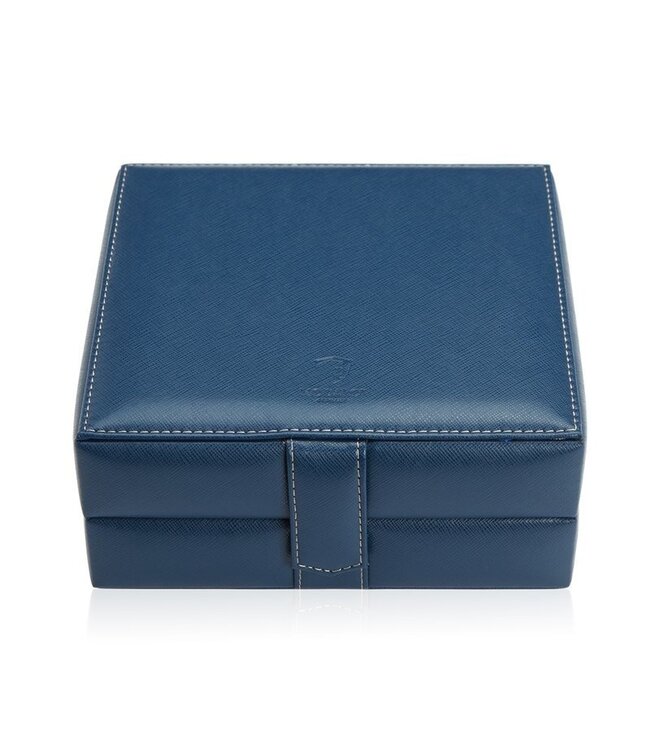 Modalo Uhrenbox Gallante für 6 Uhren Blau