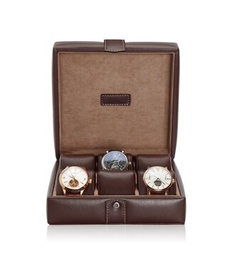 Modalo Uhrenbox Gallante für 6 Uhren Braun