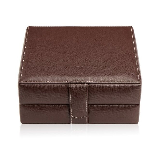 Modalo Uhrenbox Gallante für 6 Uhren Braun