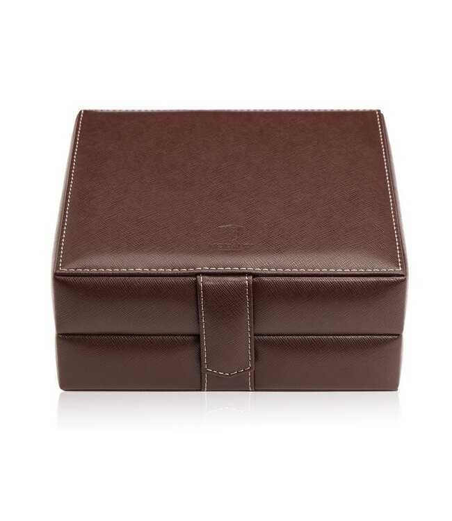 Modalo Uhrenbox Gallante für 6 Uhren Braun