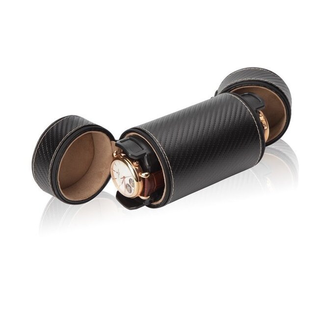 Modalo  Uhrenrolle Primus für 2 Uhren Carbon