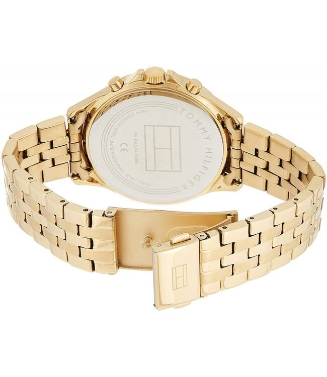 Tommy Hilfiger   Ari 1781977 Multifunktionsuhr Gold Weiss Damenuhr
