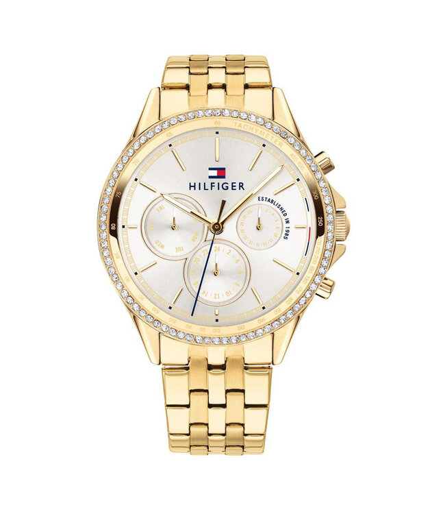 Tommy Hilfiger   Ari 1781977 Multifunktionsuhr Gold Weiss Damenuhr
