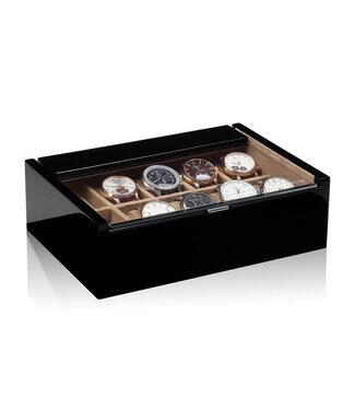 Modalo Lucia Uhrenbox für 10 Uhren Schwarz-Beige