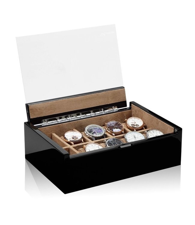 Modalo Lucia Uhrenbox für 10 Uhren Schwarz-Beige