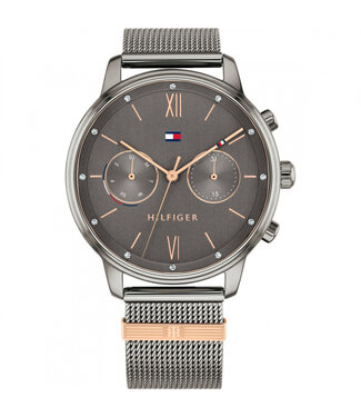 Tommy Hilfiger  Blake 1782304 Multifunktionsuhr Grau Mesh Damenuhr