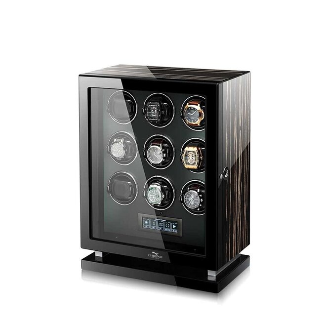 CHRONOGUARD   Panthera  Luxus  Uhrenbeweger für 9 Automatikuhren Wood Collection Fin-Protect-Technologie