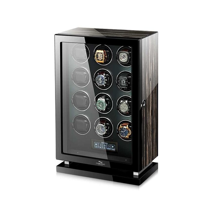 CHRONOGUARD   Panthera Luxus  Uhrenbeweger für 12 Automatikuhren Wood Collection Fin-Protect-Technologie