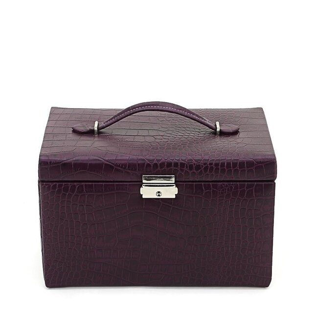 Friedrich Schmuckkoffer Classico Leder Kroko-Optik