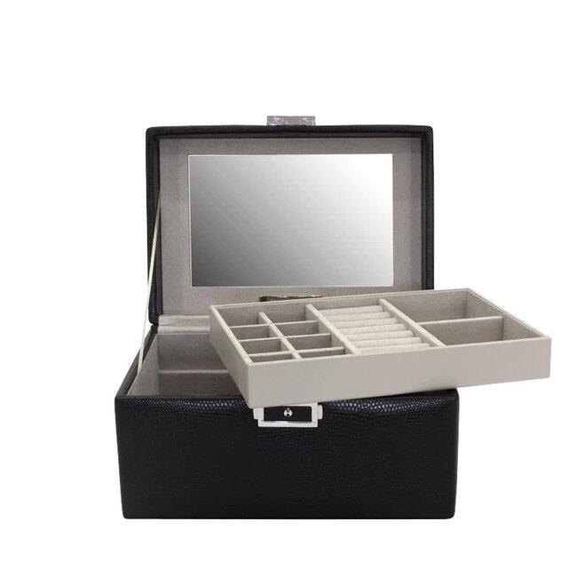 Friedrich  Schmuckkoffer Milano Lizard-Optik