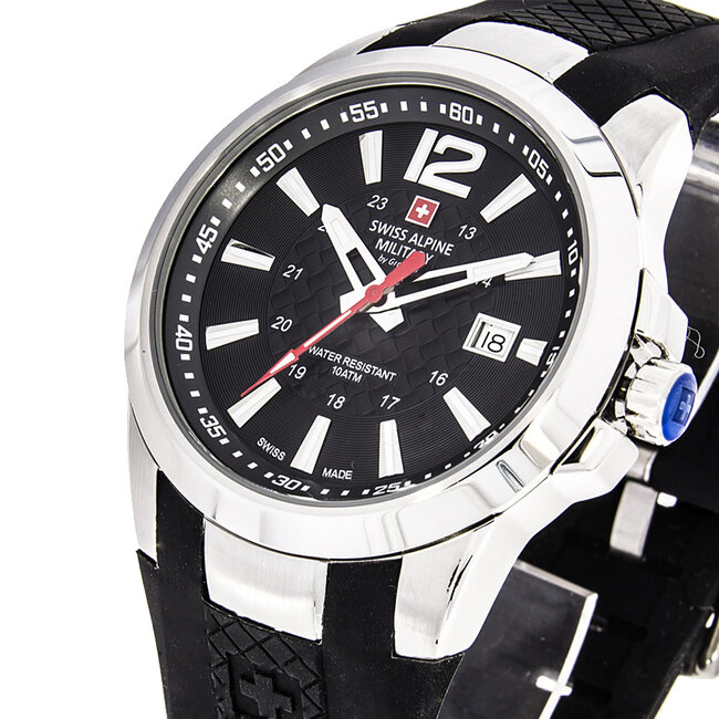 Swiss Alpine Military Combat Air Black 7058.1837SAM - Swiss Made