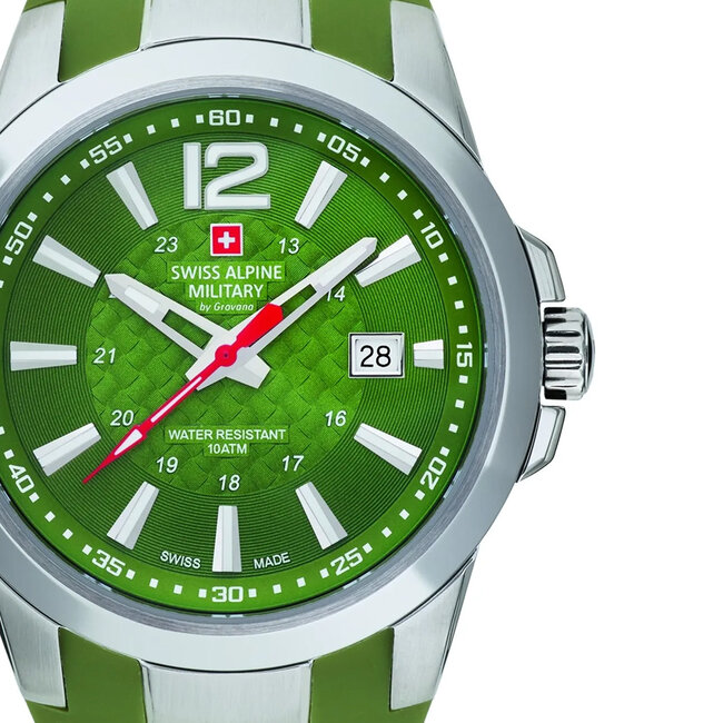 Swiss Alpine Military Combat Air Green 7058.1838SAM - Swiss Made