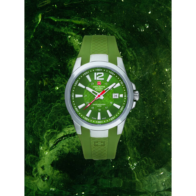 Swiss Alpine Military Combat Air Green 7058.1838SAM - Swiss Made