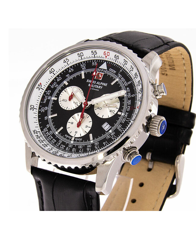 Swiss Alpine Military Viper Leder 7078.9537SAM Herrenuhr
