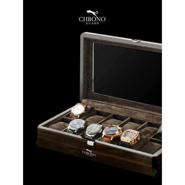 CHRONOGUARD   Positano  Handmade Luxus  Uhrenbox für 12 Uhren