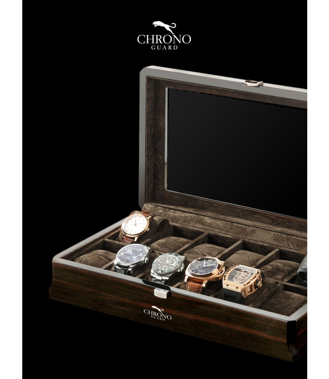CHRONOGUARD   Positano  Handmade Luxus  Uhrenbox für 12 Uhren