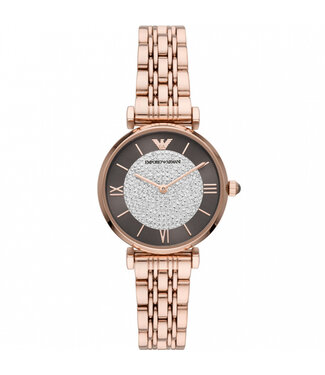 Emporio Armani  Gianni T-Bar AR11402 Damenuhr Braun Edelstahl