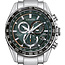 Citizen Funkuhr Solar Eco Drive silberfarben grün CB5914-89X Herrenuhr