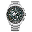 Citizen Funkuhr Solar Eco Drive silberfarben grün CB5914-89X Herrenuhr