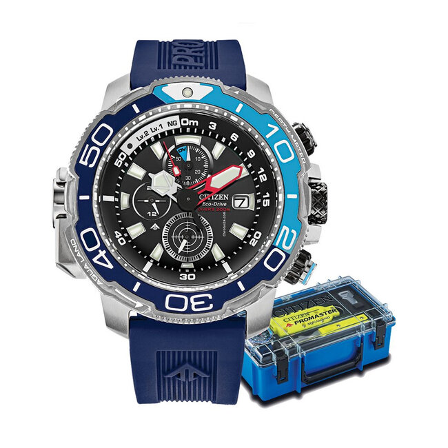 Citizen Promaster Marine Eco-Drive Taucheruhr blau silber BJ2169-08E - Herrenuhr
