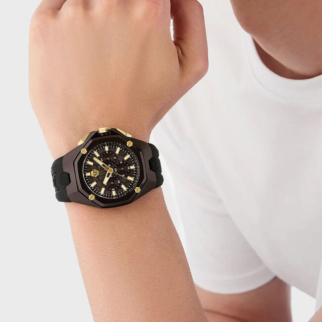 PHILLIPP PLEIN PWTBA0323 Chronograph Octagon Herrenuhr