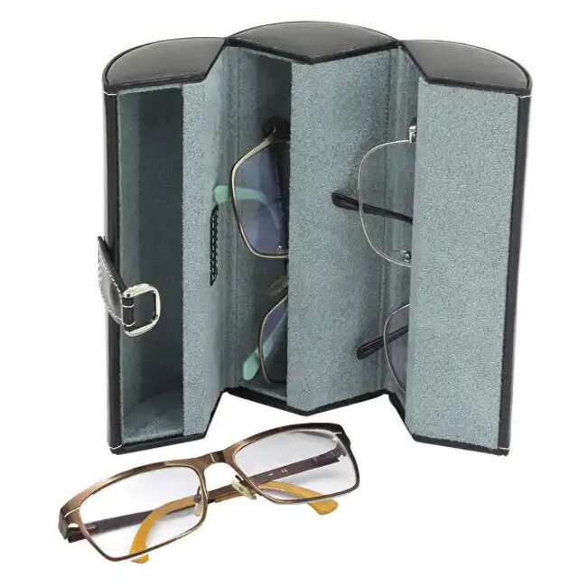 Friedrich Brillenrolle für 3 Brillen in schwarz