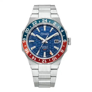 Citizen NB6030-59L Herrenuhr Automatik Series 8 GMT Stahl/Blau-Rot