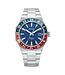 Citizen  NB6030-59L Herrenuhr Automatik Series 8 GMT Stahl/Blau-Rot