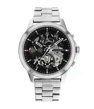 Tommy Hilfiger  Henry 1710477 Schwarz Silber Herrenuhr