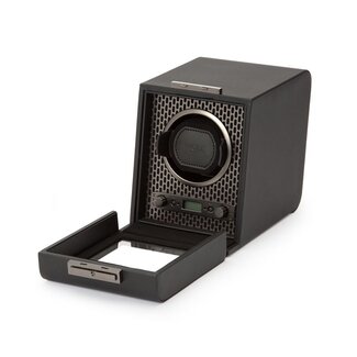 WOLF 1834 Uhrenbeweger Axis Single Watch Winder - Schwarz