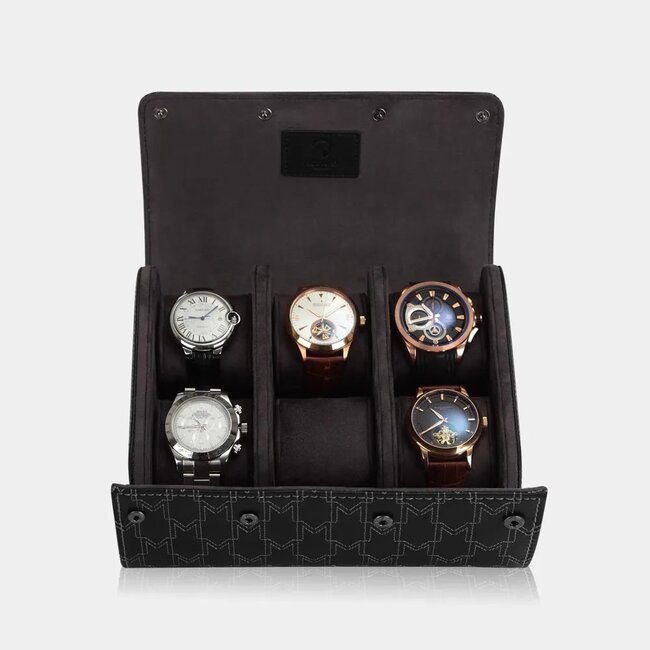 Modalo  OPTIMUS Uhrenrolle 6 Uhren schwarz