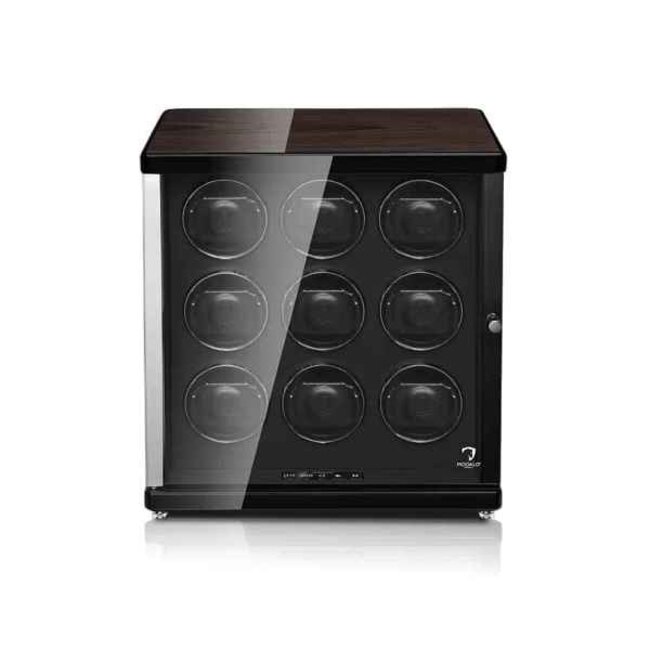 Modalo  Uhrenbeweger AMBIENTE für 9 Uhren Schwarzes Makassar