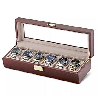 leonardo louis Uhrenbox Salerno 6 Cherry Edition