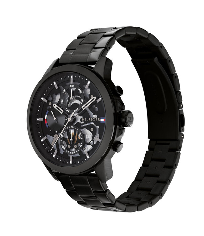 Tommy Hilfiger  Henry 1710478 All Black Skelett Herrenuhr