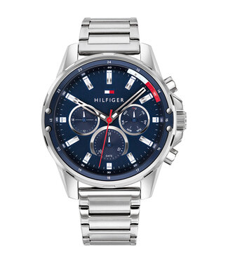 Tommy Hilfiger  Mason 1791788 Blau Silber Herrenuhr