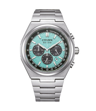 Citizen  Eco-Drive Chronograph CA4610-85M Türkis Titan Herrenuhr