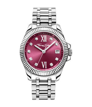 Thomas Sabo  WA0407-201-212 Damenuhr Divine Burgundy 33mm 10ATM