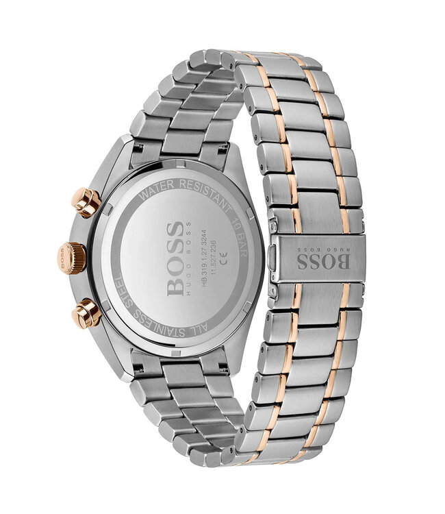 Hugo Boss   Champion 1513819 Chronograph Schwarz Bicolor Herrenuhr