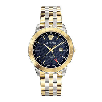 VERSACE VEBK01019 Herrenuhr Univers Bicolor GMT 43mm 5ATM