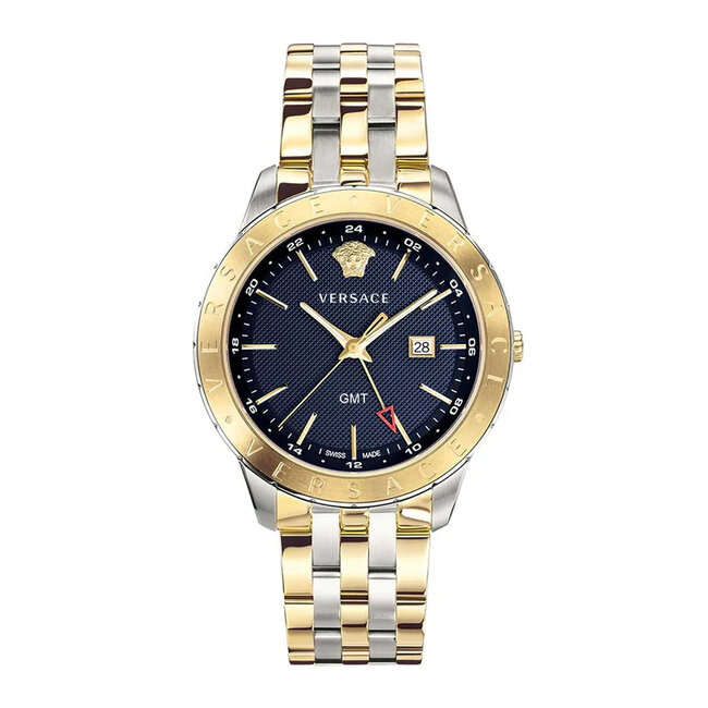 VERSACE  VEBK01019 Herrenuhr Univers Bicolor GMT 43mm 5ATM
