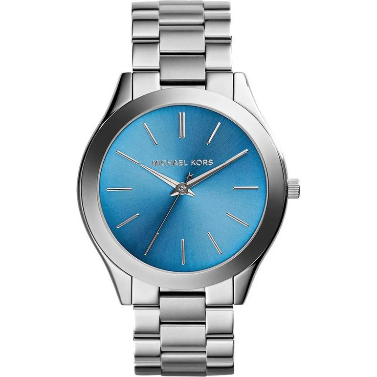 Blaues Zifferblatt Michael Kors Damenuhr Blau Michael Kors
