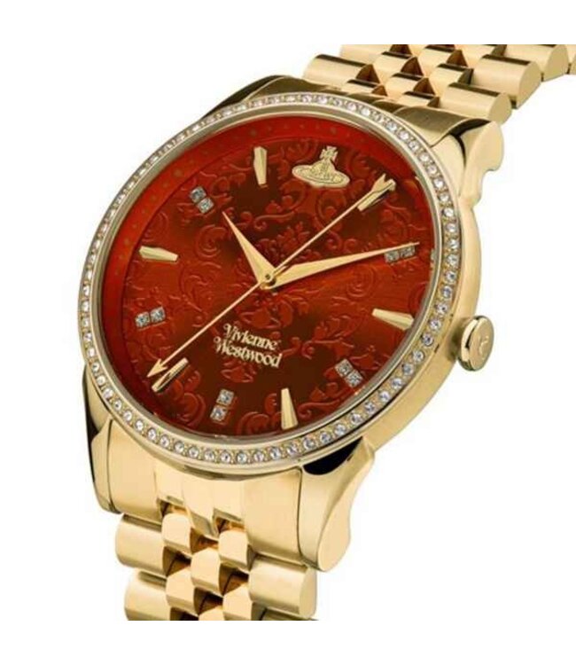 Vivienne Westwood  Wallace VV208RDGD Quarz Orange Damenuhr